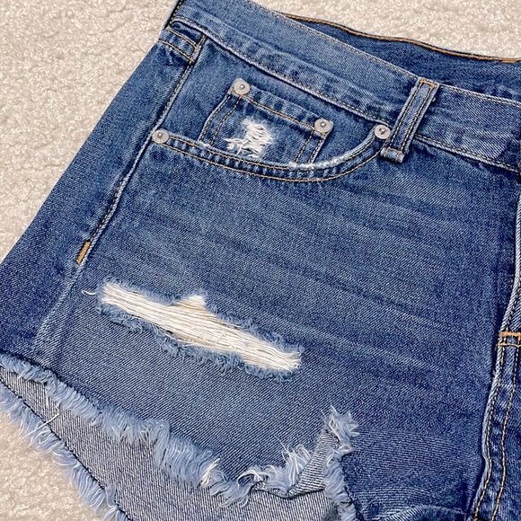Rag & Bone Distressed Jean Shorts, Size 26 - Picture 7 of 7